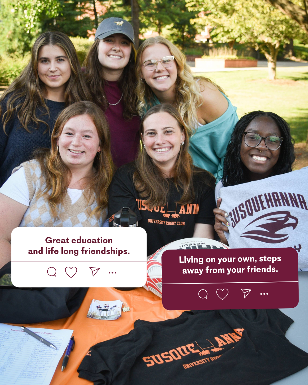 Susquehanna students sharing what first-year River Hawks can look forward to